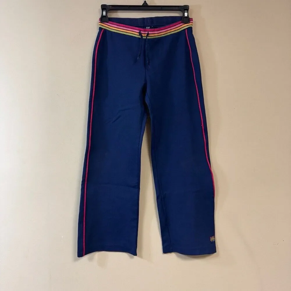 Gap Rainbow Tracksuit Set Girls 8 Navy Blue Winter Warm Cozy Jacket Pants Outfit